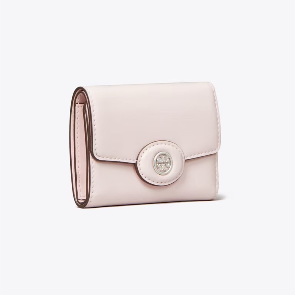 NEW Tory Burch Small Robinson Spazzolato Bi-Fold Wallet